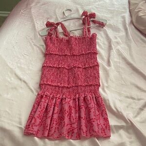 Amazon Pink Ruffled Dress